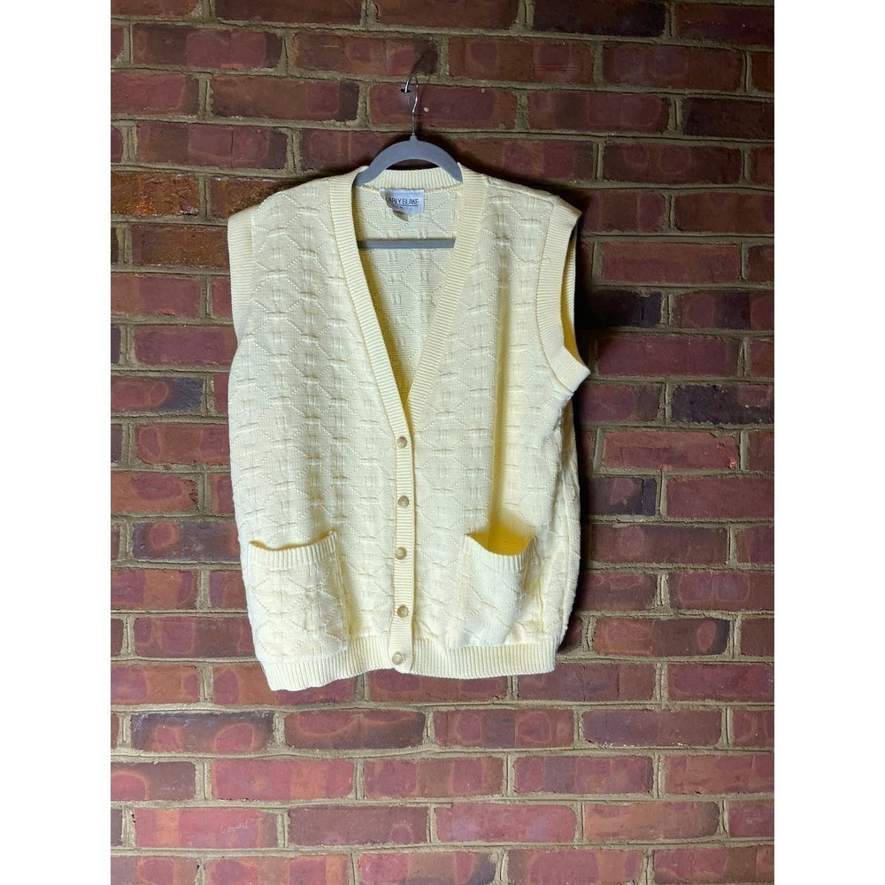 Carly Blake Yellow Sleeveless Cardigan